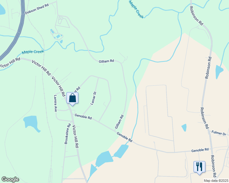 map of restaurants, bars, coffee shops, grocery stores, and more near 419 Chapel Road in Greer
