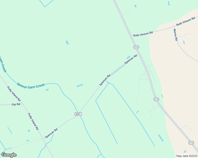 map of restaurants, bars, coffee shops, grocery stores, and more near 9705 Spencer Road in Autryville