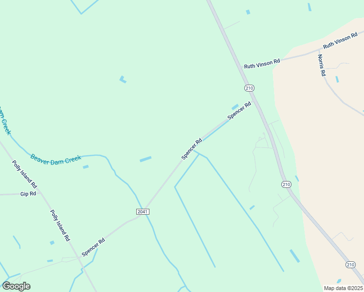 map of restaurants, bars, coffee shops, grocery stores, and more near 9705 Spencer Road in Autryville