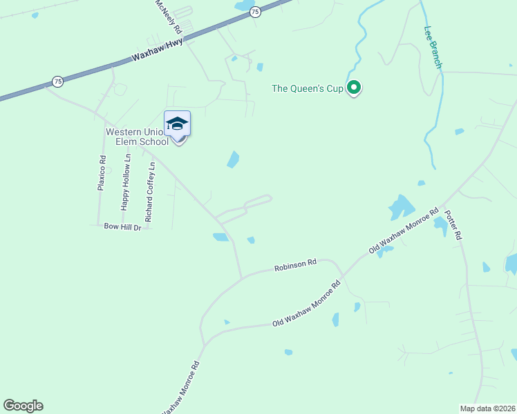 map of restaurants, bars, coffee shops, grocery stores, and more near 4713 Western Union School Road in Waxhaw