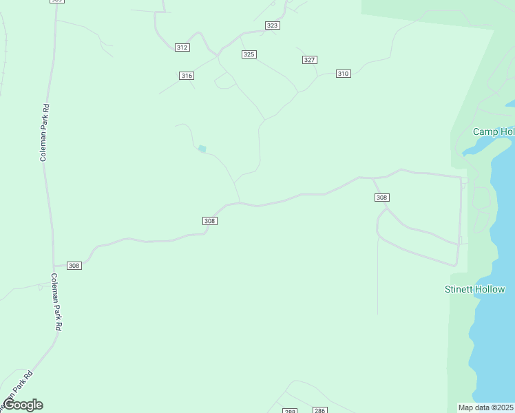 map of restaurants, bars, coffee shops, grocery stores, and more near County Road 308 in Tishomingo County