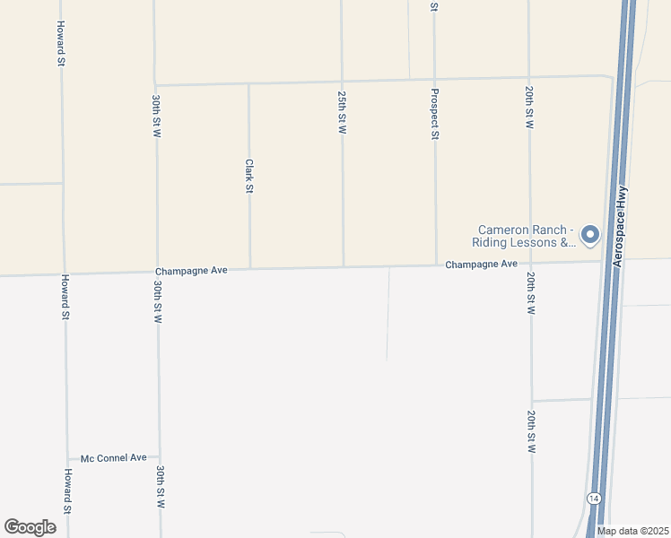 map of restaurants, bars, coffee shops, grocery stores, and more near Champagne Avenue in Mojave