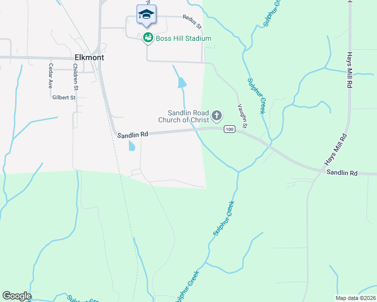 map of restaurants, bars, coffee shops, grocery stores, and more near 19780 Sandlin Road in Elkmont