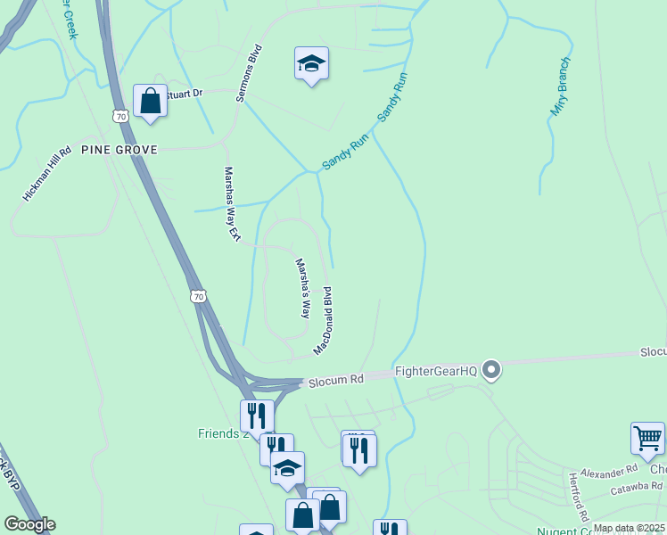 map of restaurants, bars, coffee shops, grocery stores, and more near 206 Macdonald Boulevard in Havelock