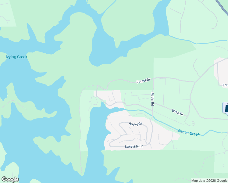 map of restaurants, bars, coffee shops, grocery stores, and more near 3184 Hunter Drive in Blairsville