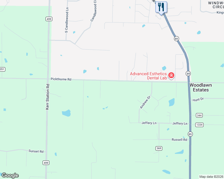 map of restaurants, bars, coffee shops, grocery stores, and more near 619 Pickthorne Road in Cabot