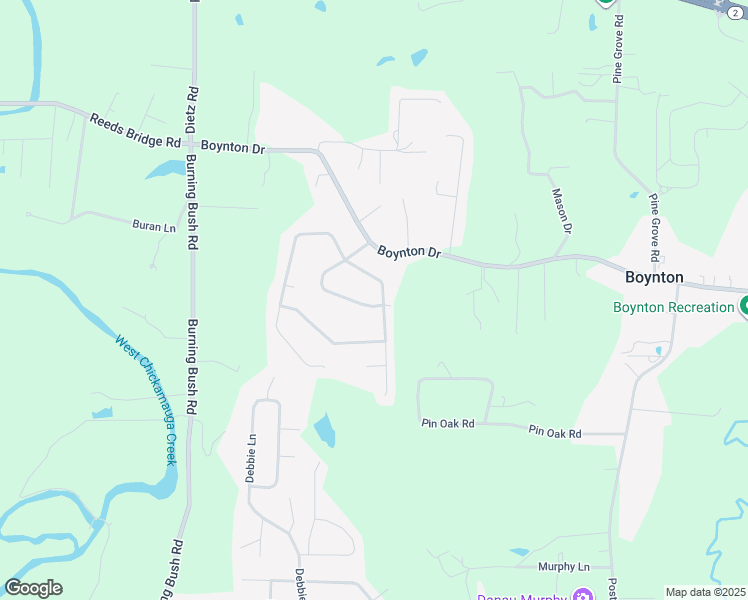 map of restaurants, bars, coffee shops, grocery stores, and more near 305 Brownwood Lane in Ringgold
