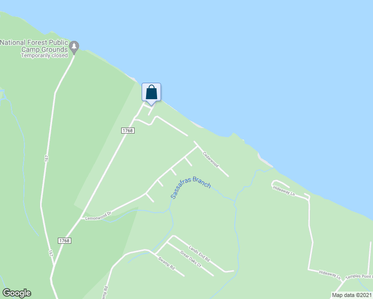 map of restaurants, bars, coffee shops, grocery stores, and more near 247 Lemonwood Drive in Havelock