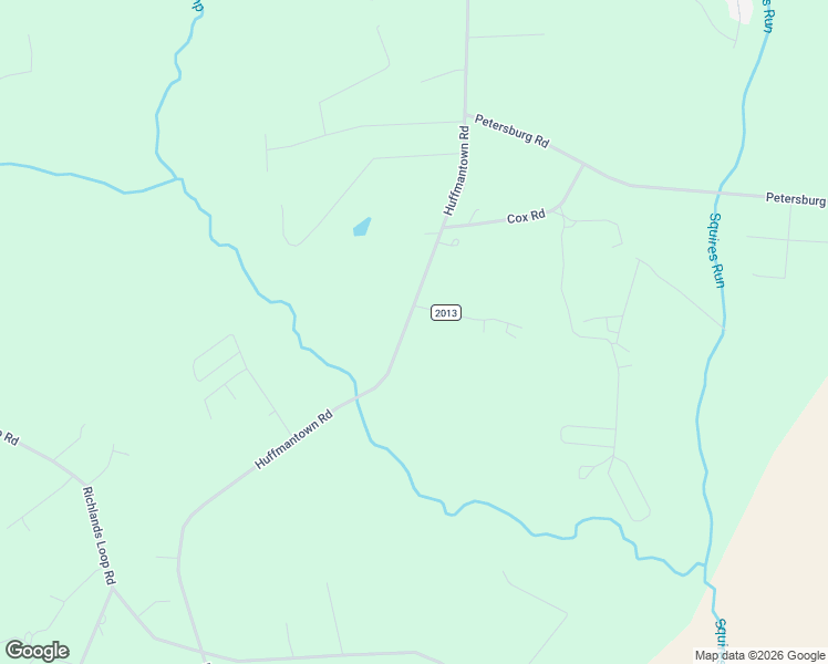 map of restaurants, bars, coffee shops, grocery stores, and more near 444 Huffmantown Road in Richlands