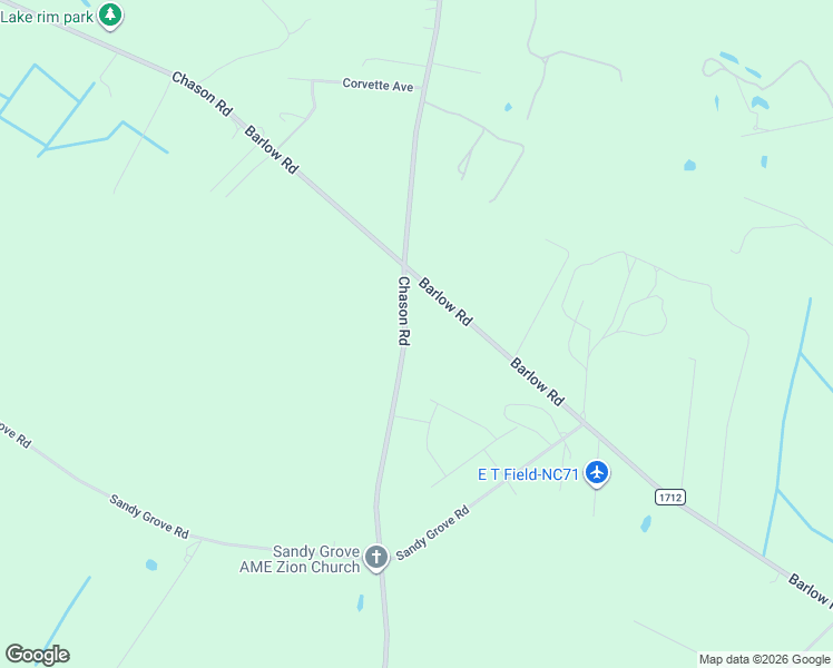 map of restaurants, bars, coffee shops, grocery stores, and more near 2174 Chason Rd in Lumber Bridge