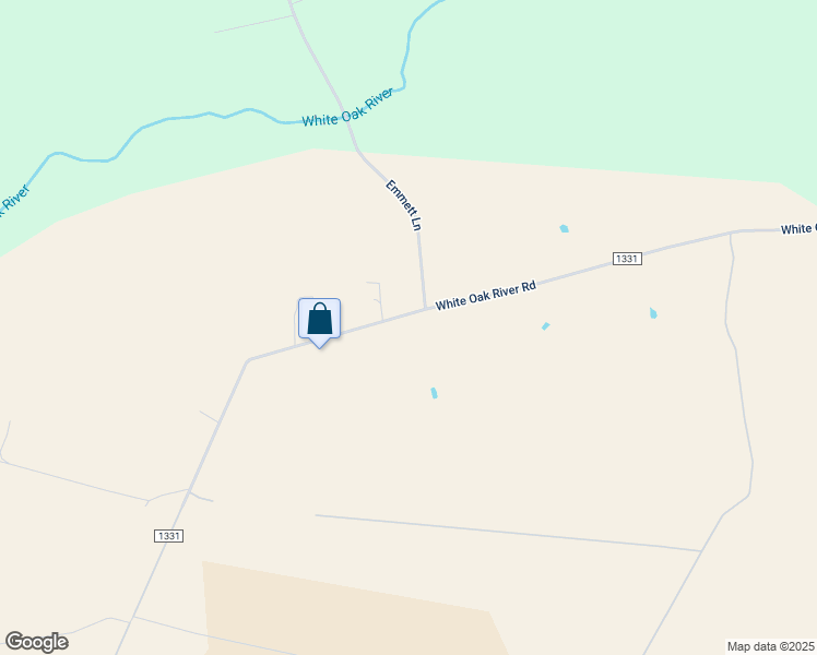 map of restaurants, bars, coffee shops, grocery stores, and more near 2721 White Oak River Road in Maysville