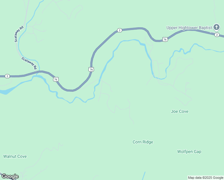 map of restaurants, bars, coffee shops, grocery stores, and more near 4830 Jay Tee Road in Hiawassee