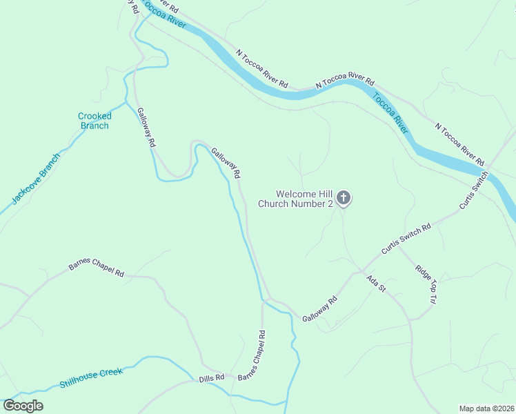 map of restaurants, bars, coffee shops, grocery stores, and more near 2695 Galloway Road in Blue Ridge