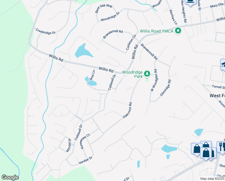 map of restaurants, bars, coffee shops, grocery stores, and more near 305 Graylin Drive in Spartanburg