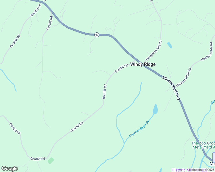 map of restaurants, bars, coffee shops, grocery stores, and more near 535 Douthit Road in Mineral Bluff