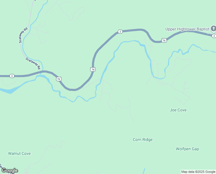 map of restaurants, bars, coffee shops, grocery stores, and more near 4830 Jay Tee Road in Hiawassee