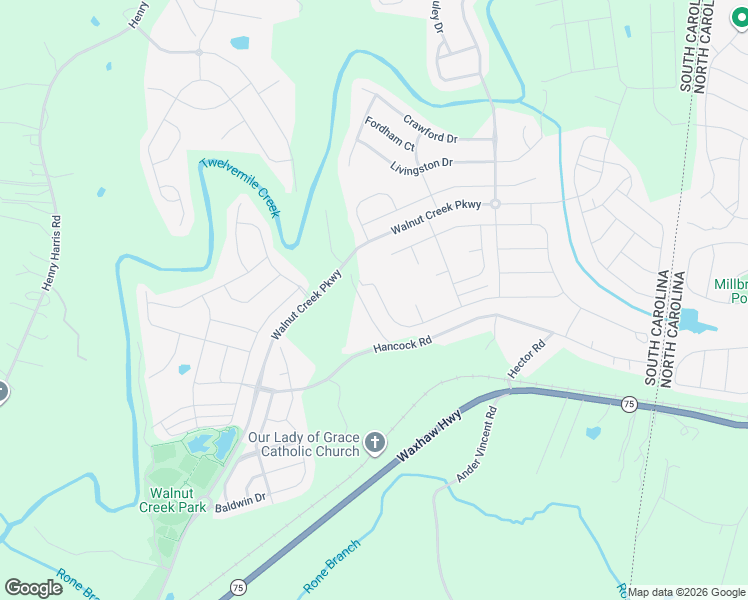 map of restaurants, bars, coffee shops, grocery stores, and more near 7219 Chrysanthemum Road in Lancaster