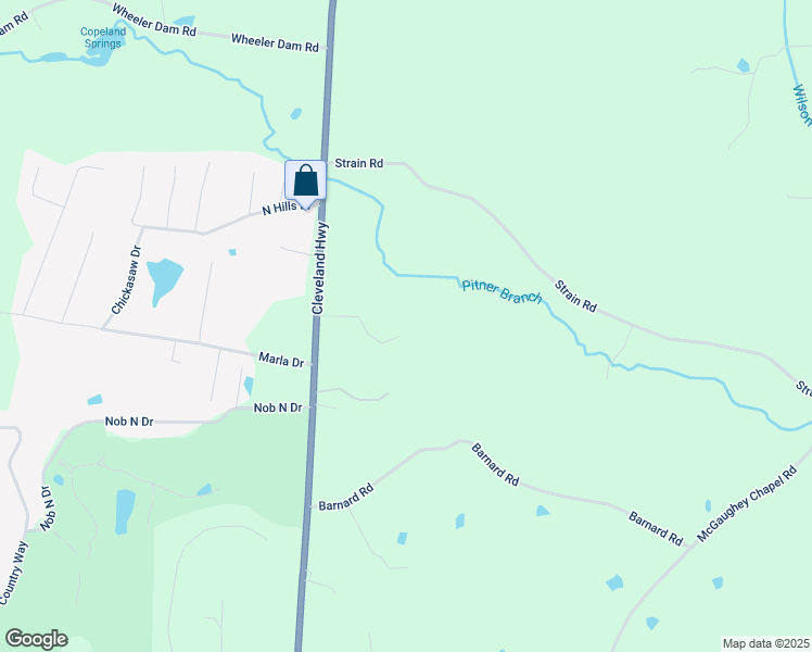 map of restaurants, bars, coffee shops, grocery stores, and more near 287 Jekyl Way in Cohutta