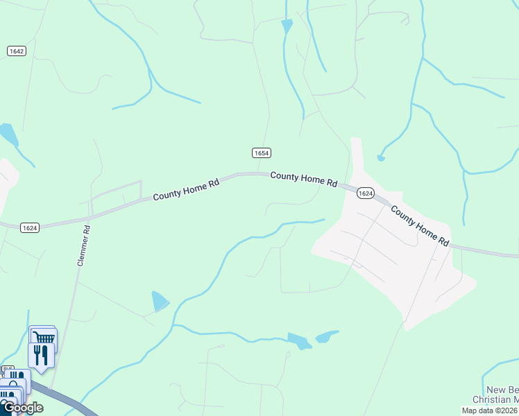 map of restaurants, bars, coffee shops, grocery stores, and more near 335 Adelia Drive in Rockingham