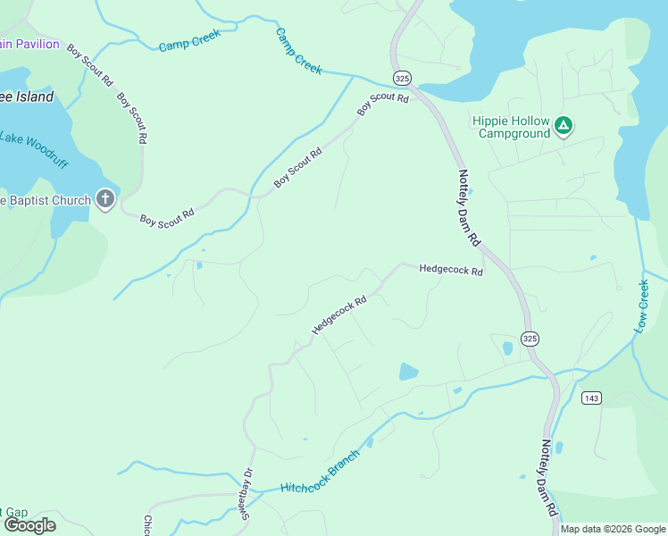 map of restaurants, bars, coffee shops, grocery stores, and more near 181 Beaver Ridge Road in Blairsville