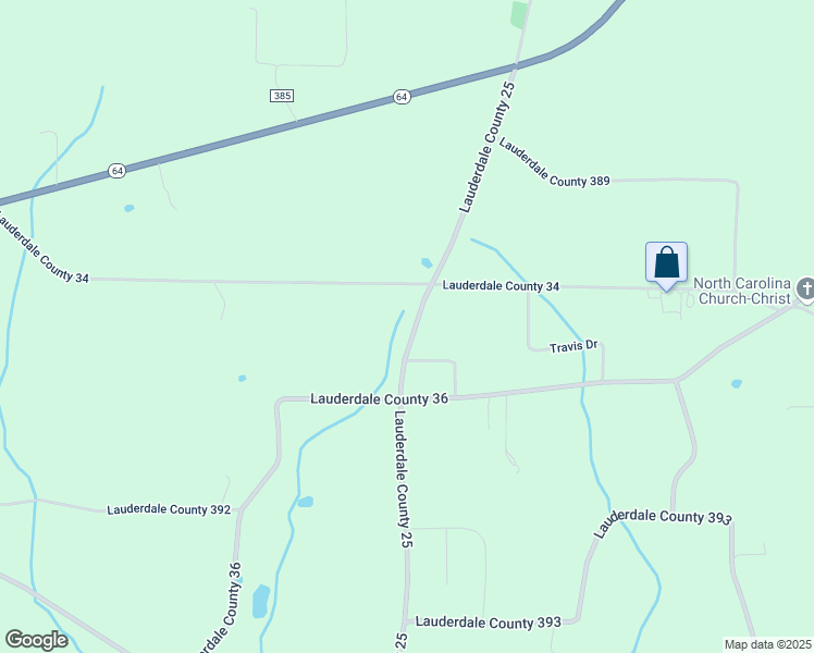 map of restaurants, bars, coffee shops, grocery stores, and more near 4635-4855 Lauderdale County 25 in Killen
