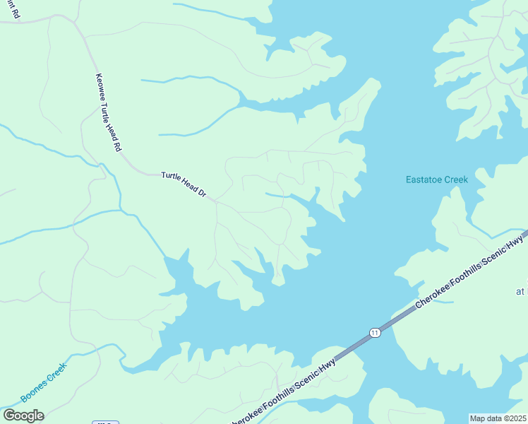 map of restaurants, bars, coffee shops, grocery stores, and more near Keowee Bay Circle in Salem