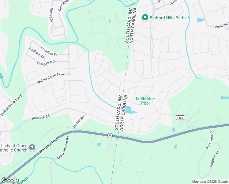 map of restaurants, bars, coffee shops, grocery stores, and more near 6906 Spring Peeper Lane in Lancaster