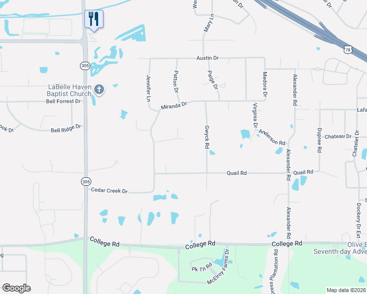 map of restaurants, bars, coffee shops, grocery stores, and more near 9485 Brigid Drive in Olive Branch