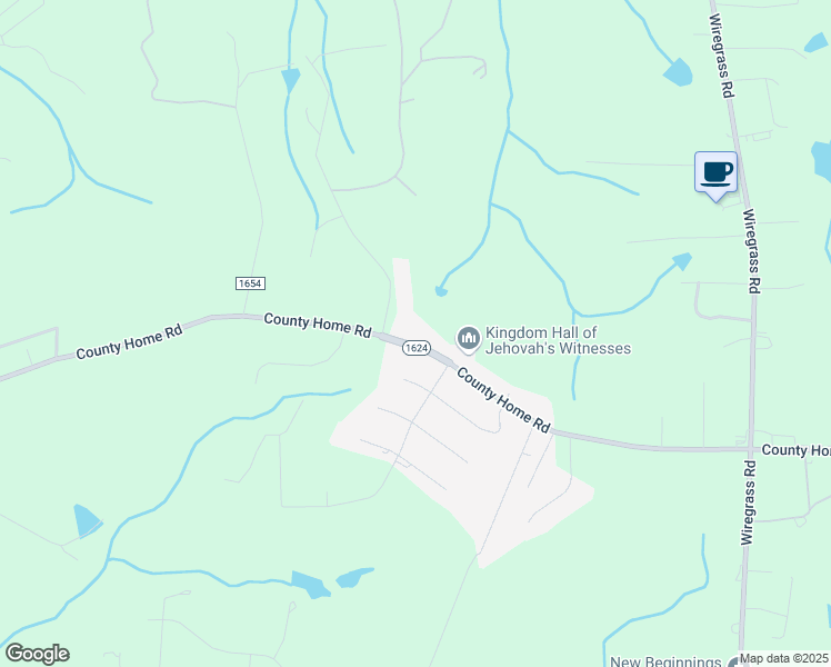 map of restaurants, bars, coffee shops, grocery stores, and more near 569 County Home Road in Rockingham