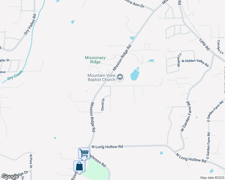 map of restaurants, bars, coffee shops, grocery stores, and more near 1934 Eric Drive in Rossville