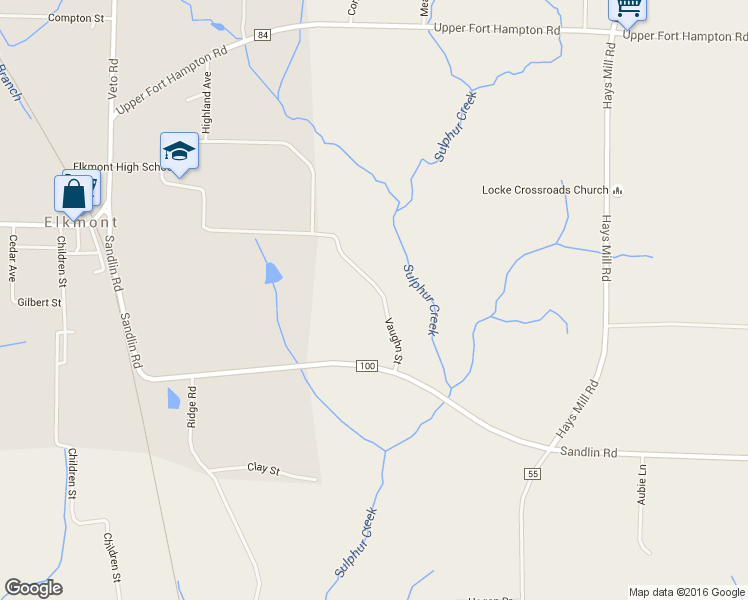 map of restaurants, bars, coffee shops, grocery stores, and more near 25369 Vaughn Street in Elkmont