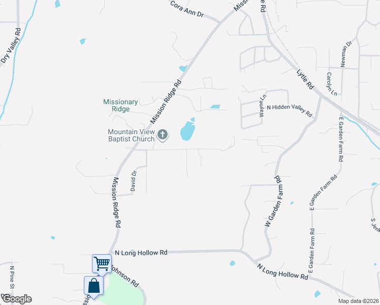 map of restaurants, bars, coffee shops, grocery stores, and more near 56 Meacham Road in Rossville
