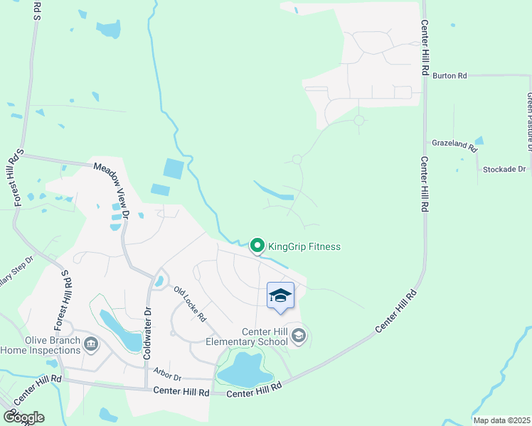 map of restaurants, bars, coffee shops, grocery stores, and more near 13598 Berkstone Loop in Olive Branch