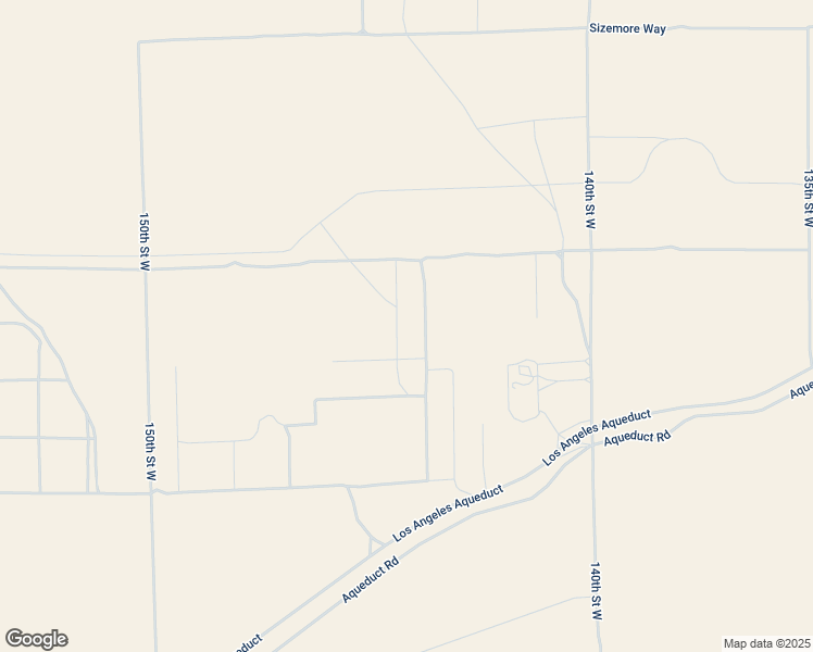 map of restaurants, bars, coffee shops, grocery stores, and more near 150th Street West in Kern County