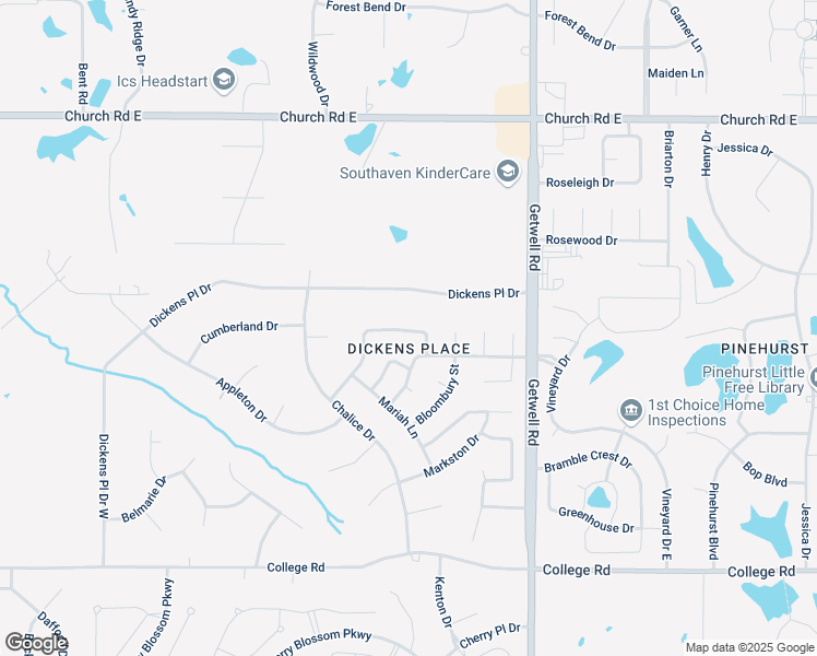map of restaurants, bars, coffee shops, grocery stores, and more near 2736 Liverpool Lane in Southaven