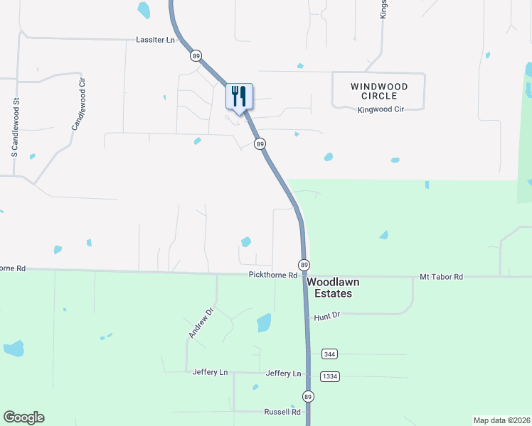 map of restaurants, bars, coffee shops, grocery stores, and more near 3810 Arkansas 89 in Cabot