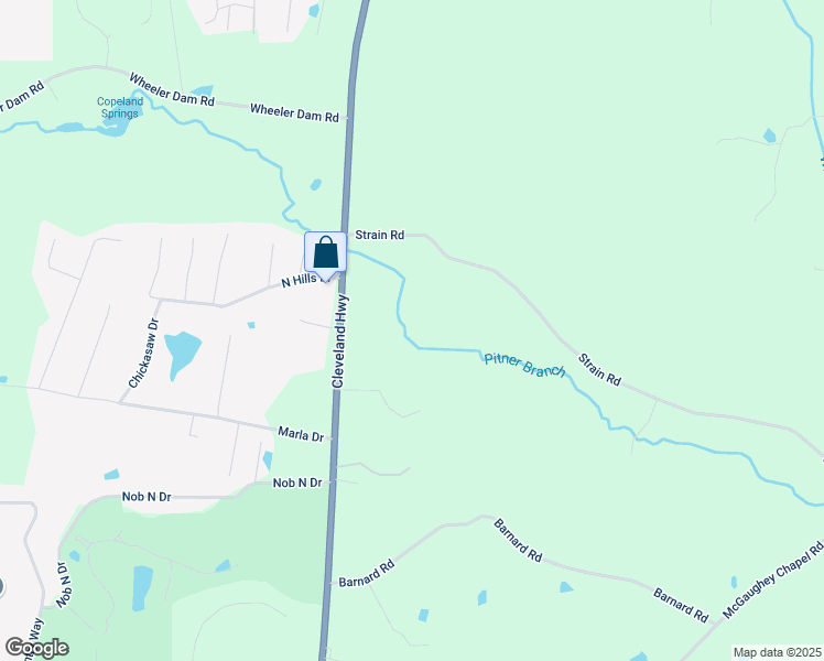 map of restaurants, bars, coffee shops, grocery stores, and more near 287 Jekyl Way in Cohutta