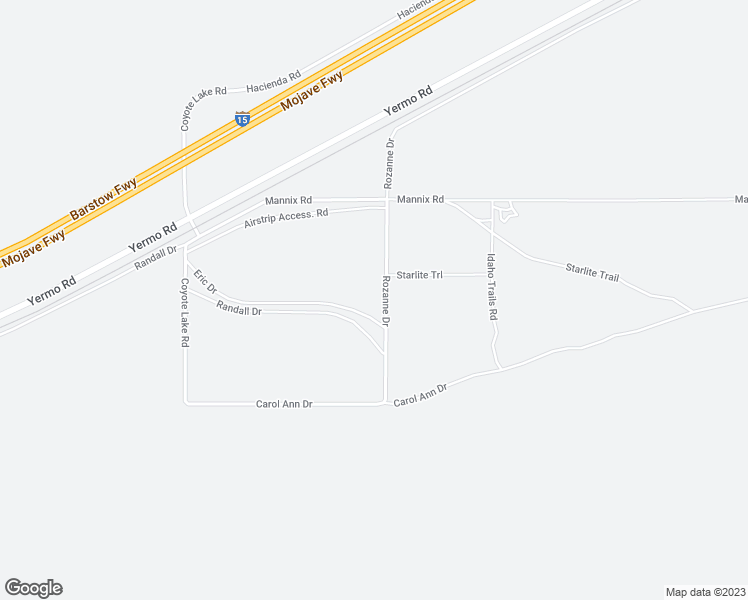 map of restaurants, bars, coffee shops, grocery stores, and more near 37110 Rozanne Drive in Newberry Springs
