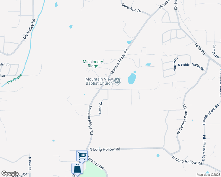 map of restaurants, bars, coffee shops, grocery stores, and more near 1934 Eric Drive in Rossville