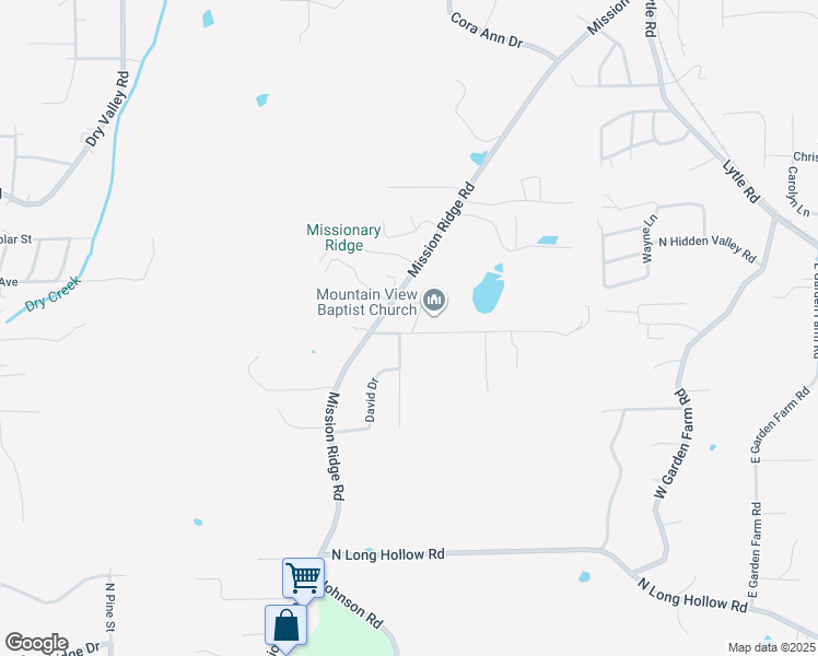 map of restaurants, bars, coffee shops, grocery stores, and more near 1934 Eric Drive in Rossville