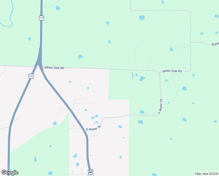 map of restaurants, bars, coffee shops, grocery stores, and more near 1347 White Oak Road in Waldron