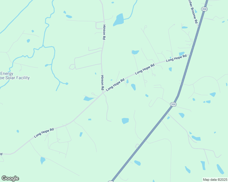 map of restaurants, bars, coffee shops, grocery stores, and more near 2307 Long Hope Road in Monroe