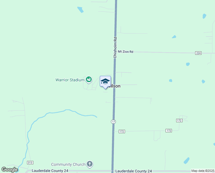 map of restaurants, bars, coffee shops, grocery stores, and more near 7601 Alabama 17 in Florence