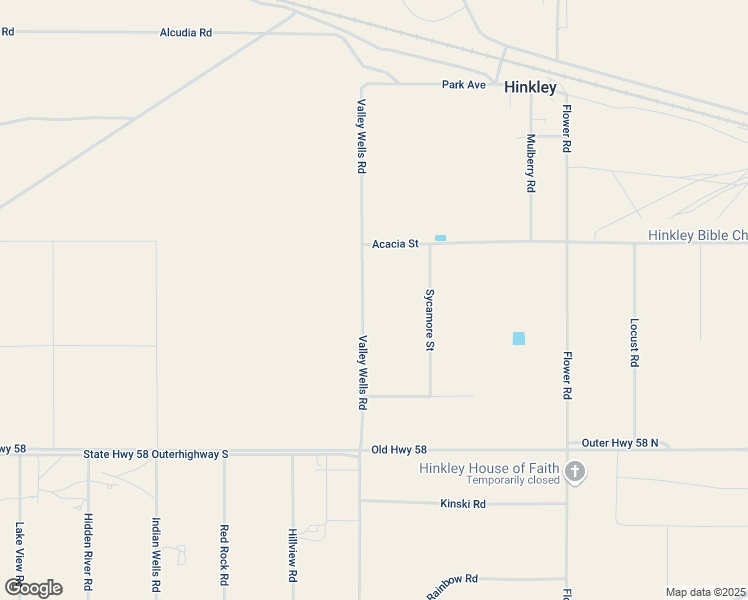 map of restaurants, bars, coffee shops, grocery stores, and more near 37201 Valley Wells Road in Hinkley
