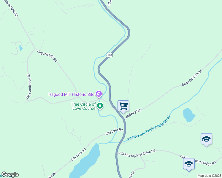 map of restaurants, bars, coffee shops, grocery stores, and more near 3893 Brevard Highway in Pickens