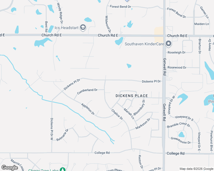 map of restaurants, bars, coffee shops, grocery stores, and more near 4643 Chalice Drive in Southaven