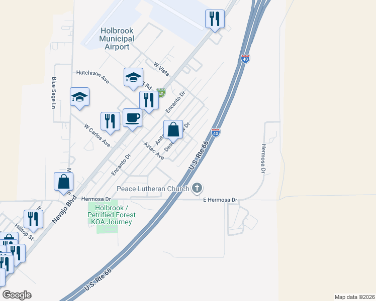map of restaurants, bars, coffee shops, grocery stores, and more near 320 Edwardo Avenue in Holbrook