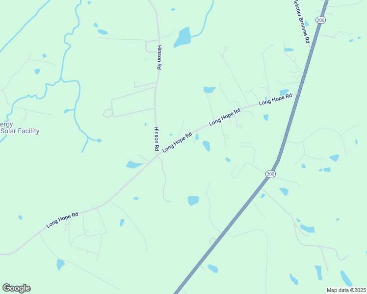 map of restaurants, bars, coffee shops, grocery stores, and more near 2303 Long Hope Road in Monroe