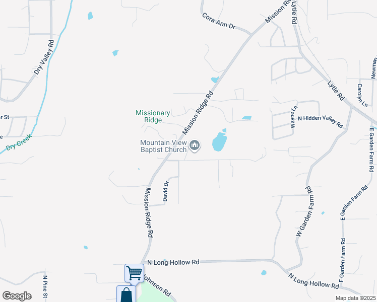 map of restaurants, bars, coffee shops, grocery stores, and more near 30 Meacham Road in Rossville