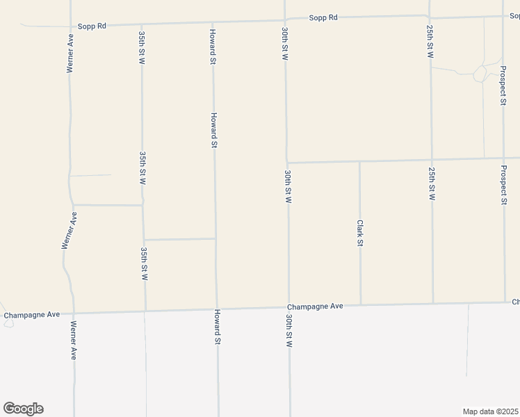 map of restaurants, bars, coffee shops, grocery stores, and more near Howard Street in Rosamond